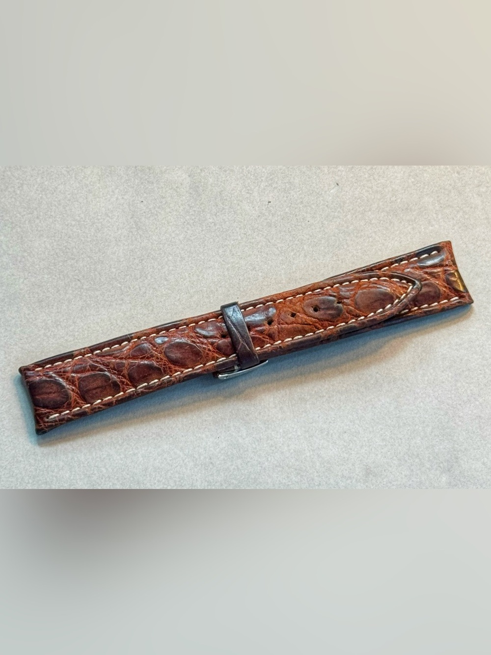 Chopard Brown Crocodile Leather Watch Strap Band NWOT